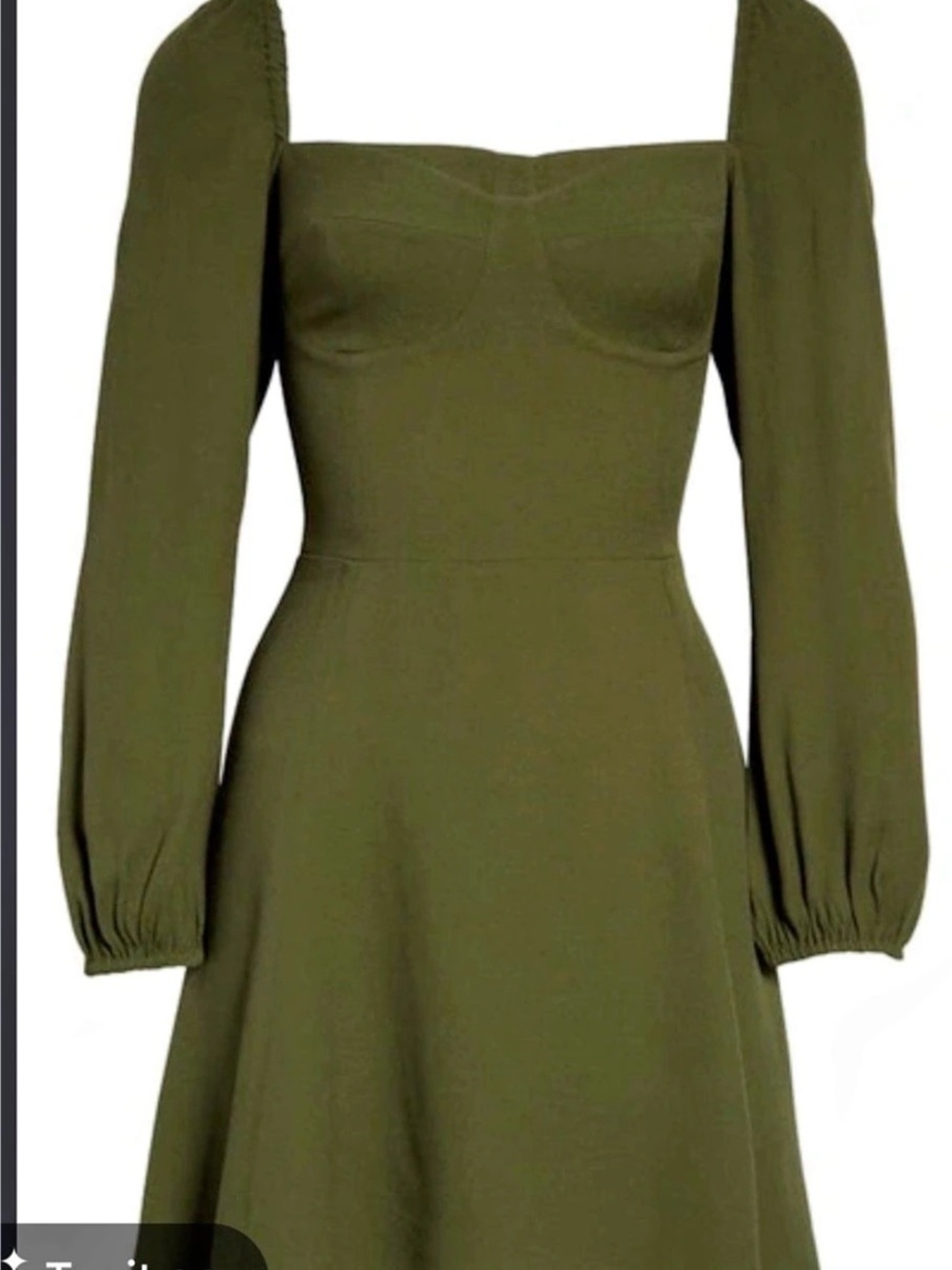 Reformation Sigrid Mini Dress Paisley Green Size 12